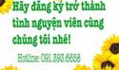 Thông báo : Tuyển Tình Nguyện Viên