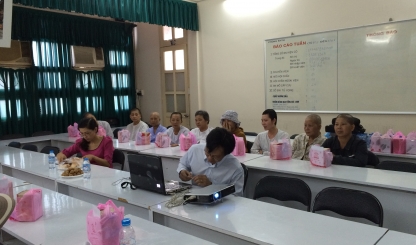 Sinh hoạt Câu lạc bộ Bệnh nhân ung thu vú tại Thành phố Hồ Chí Minh