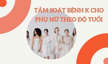 Tầm soát bệnh K cho phụ nữ theo độ tuổi